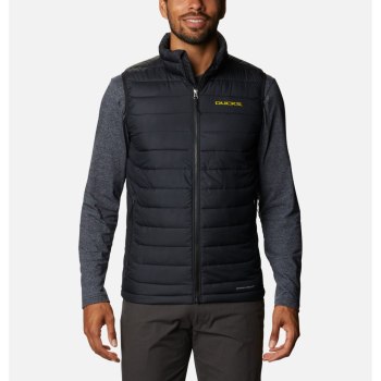 Columbia Muške Prsluci - Collegiate Powder Lite - Oregon Crne | XGTN-35061